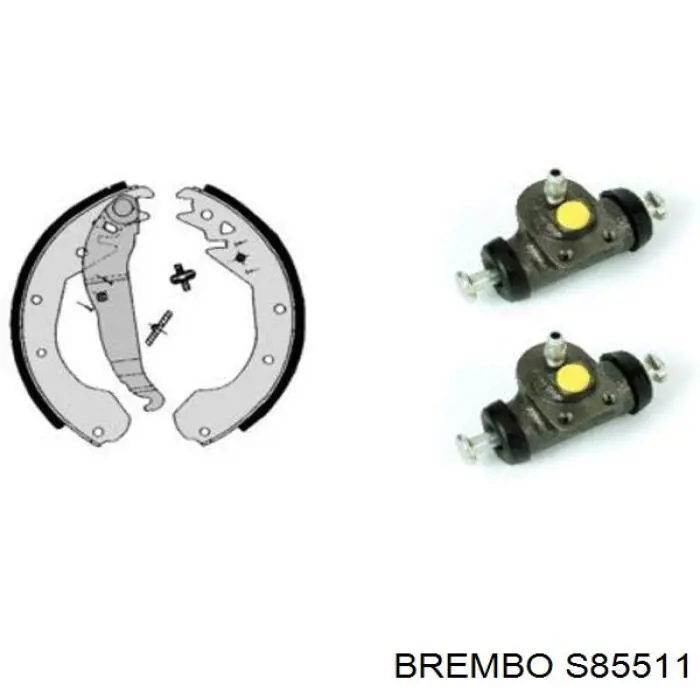 Задние барабанные колодки S85511 Brembo