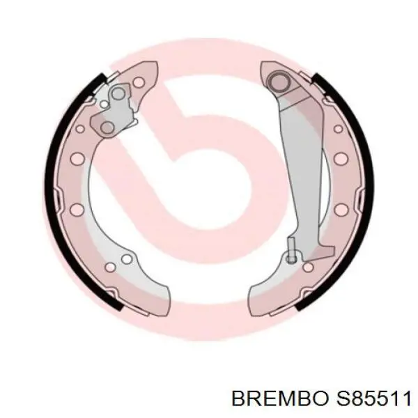 Купить S85511 Brembo Задние барабанные тормозные колодки