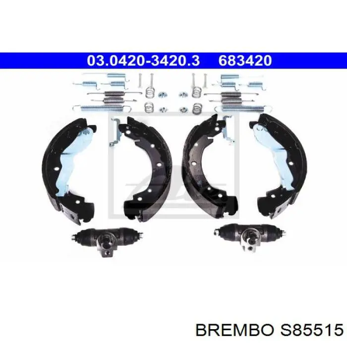 Задние барабанные колодки S85515 Brembo