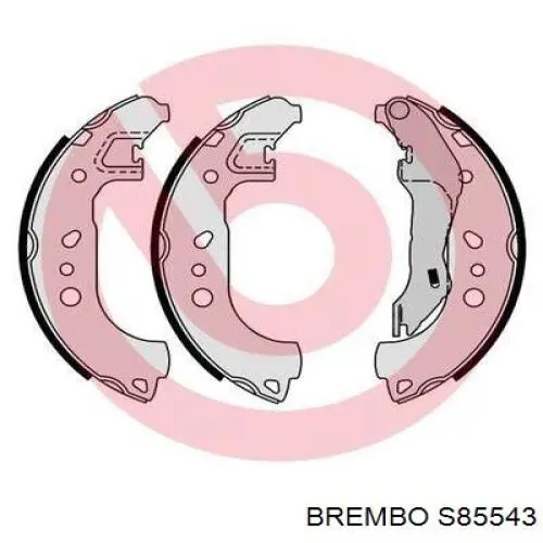 Задние барабанные колодки S85543 Brembo