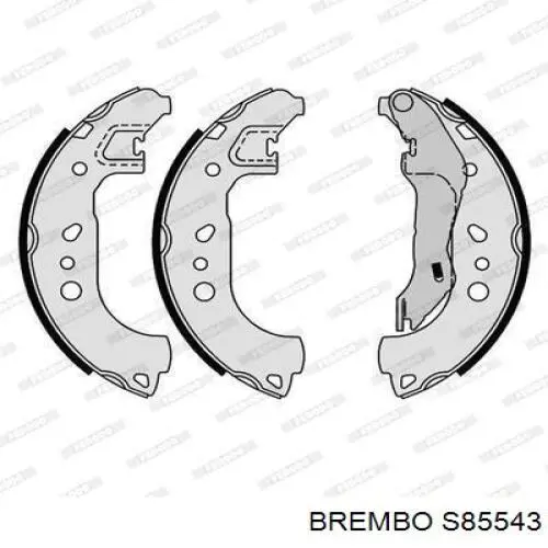 Купить S85543 Brembo Задние барабанные тормозные колодки