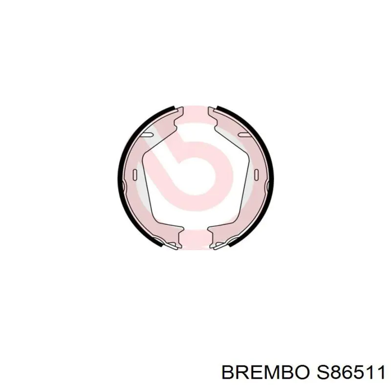 Купить S86511 Brembo Колодки ручника/стояночного тормоза