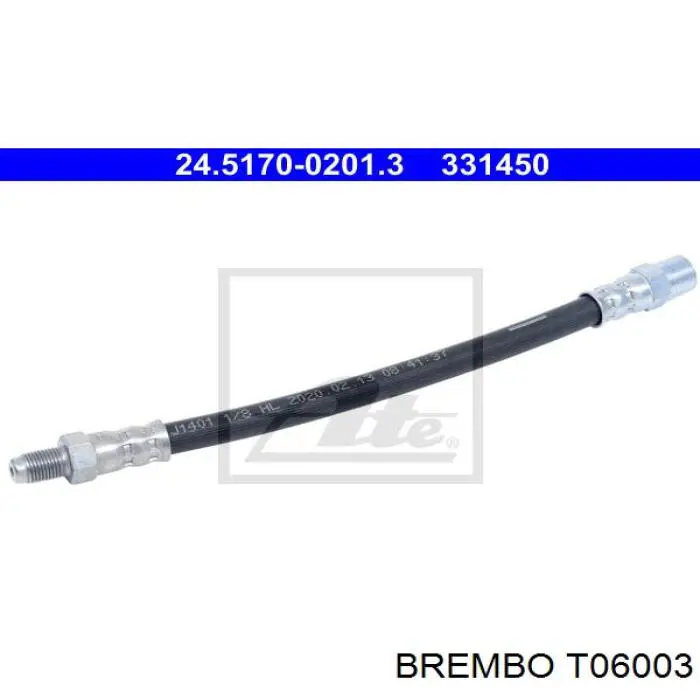 Задний тормозной шланг T06003 Brembo