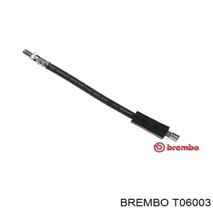 T06003 Brembo шланг тормозной задний