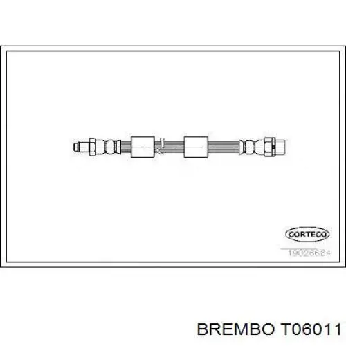 Купить T06011 Brembo Шланг тормозной передний
