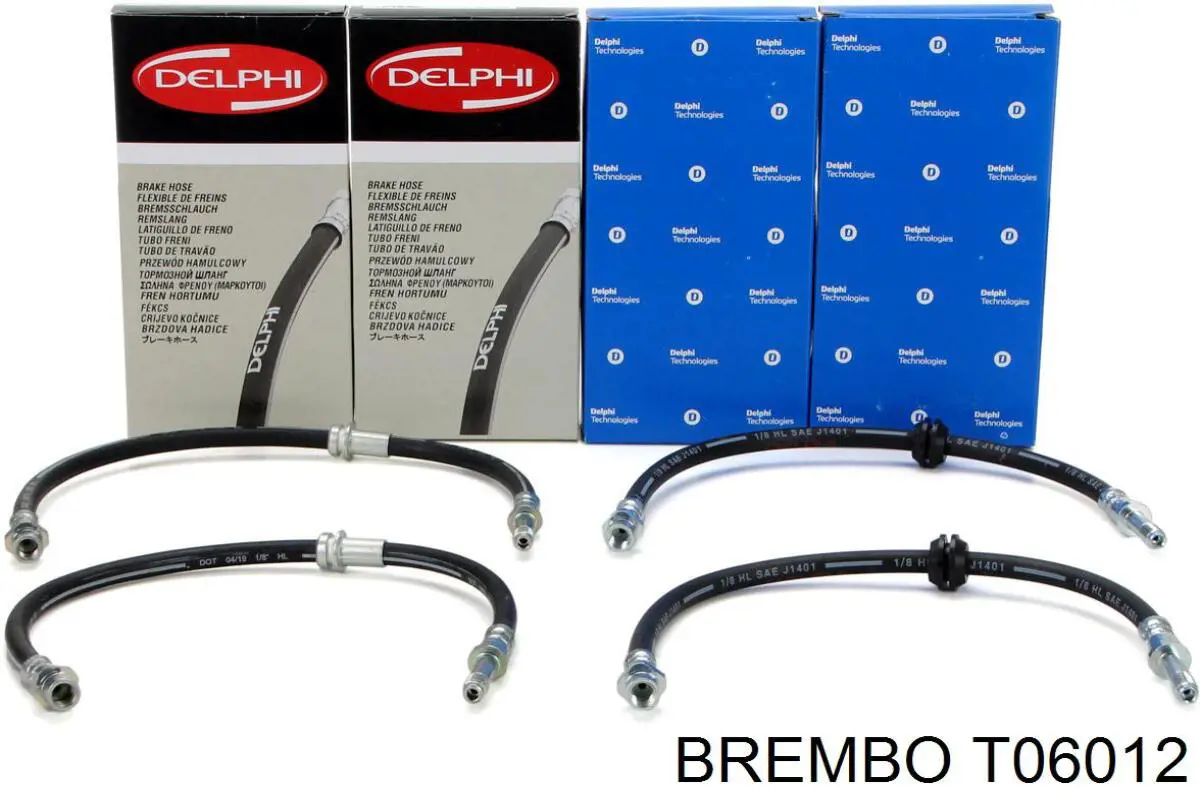T06012 Brembo Гибкая тормозная трубка передняя