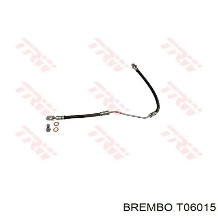 T06015 Brembo Шланг тормозной задний правый