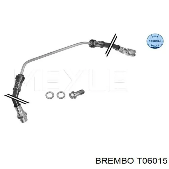 Шланг тормозной задний, правый Brembo T06015 цена, от 21.85 USD