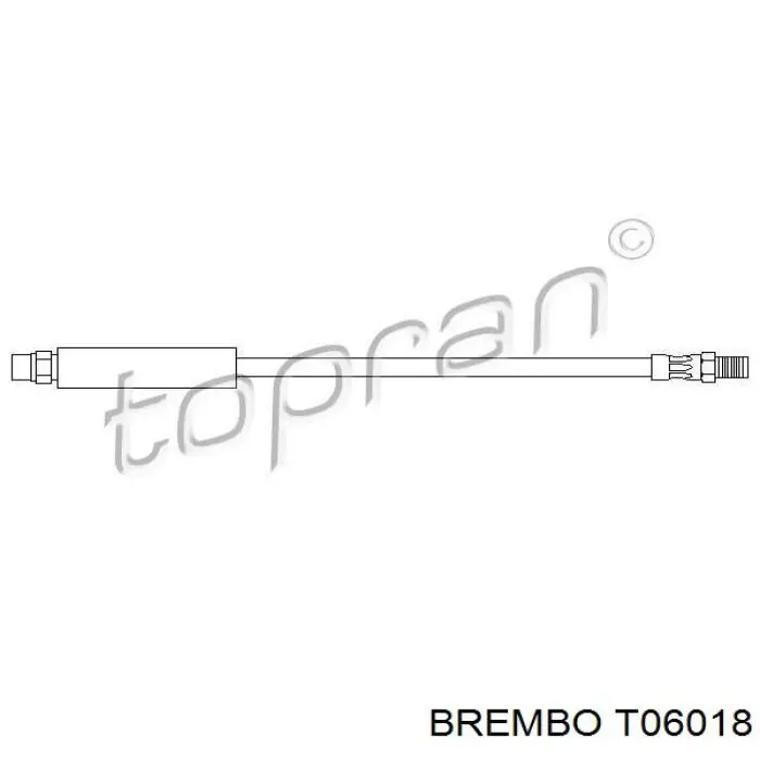 Купить T06018 Brembo Задний тормозной шланг