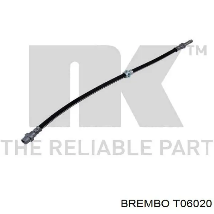 Tubo flexible de frenos trasero T06020 Brembo