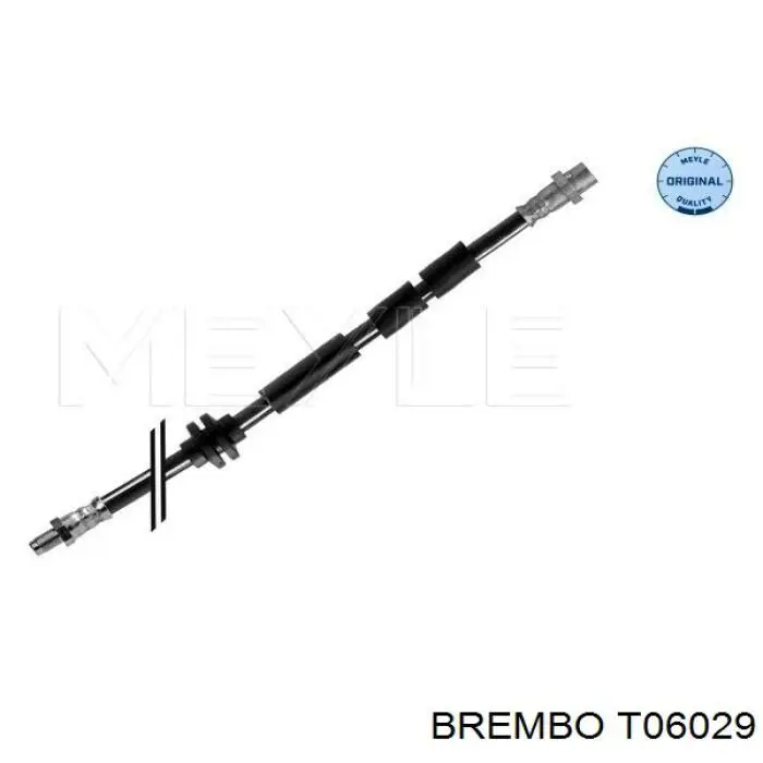 T06029 Brembo шланг тормозной передний