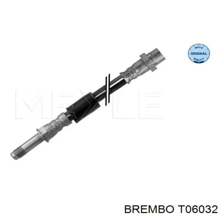 T06032 Brembo шланг тормозной задний