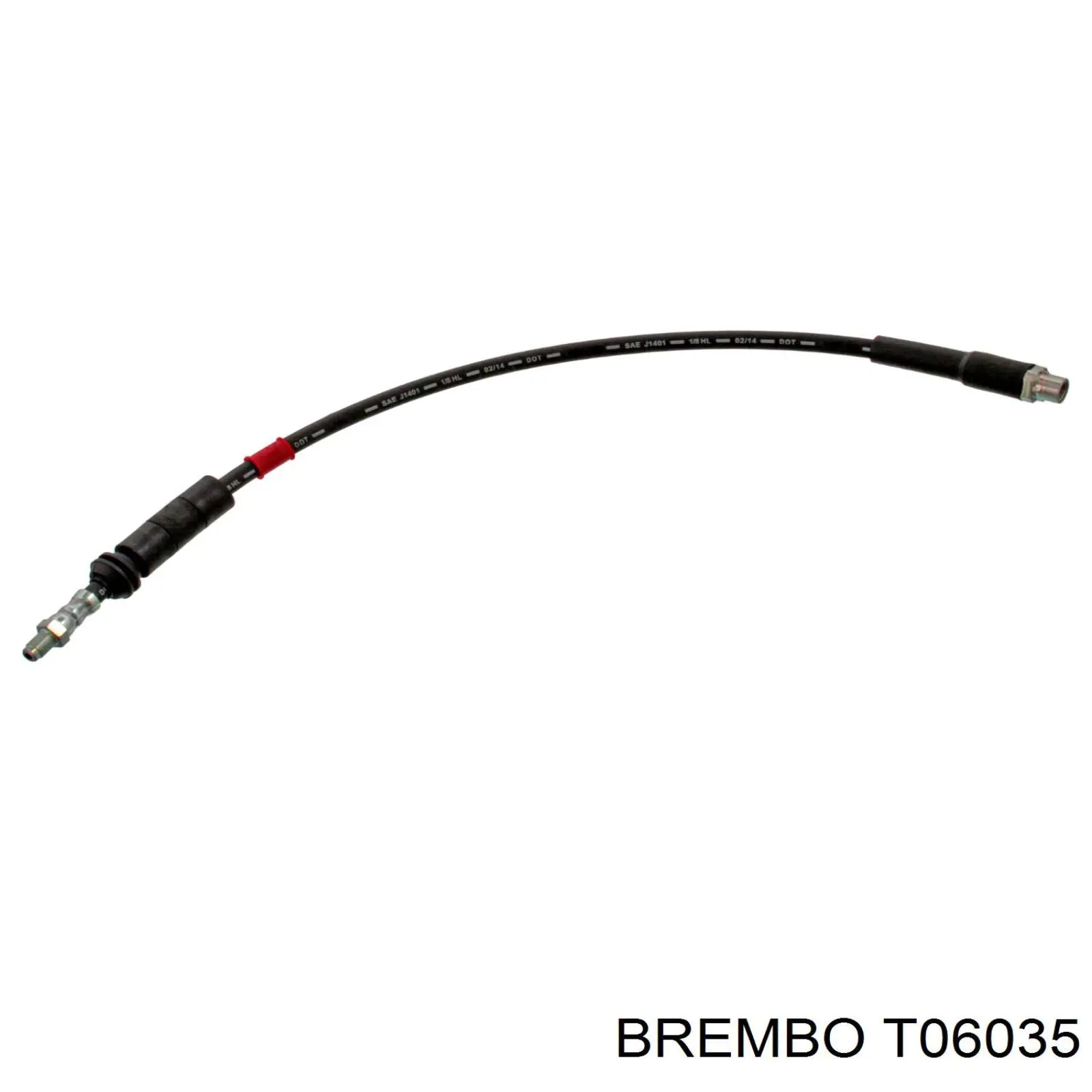 Tubo flexible de frenos T06035 Brembo