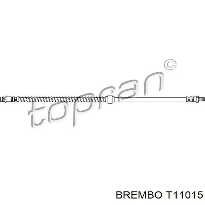 Купить T11015 Brembo Шланг тормозной передний