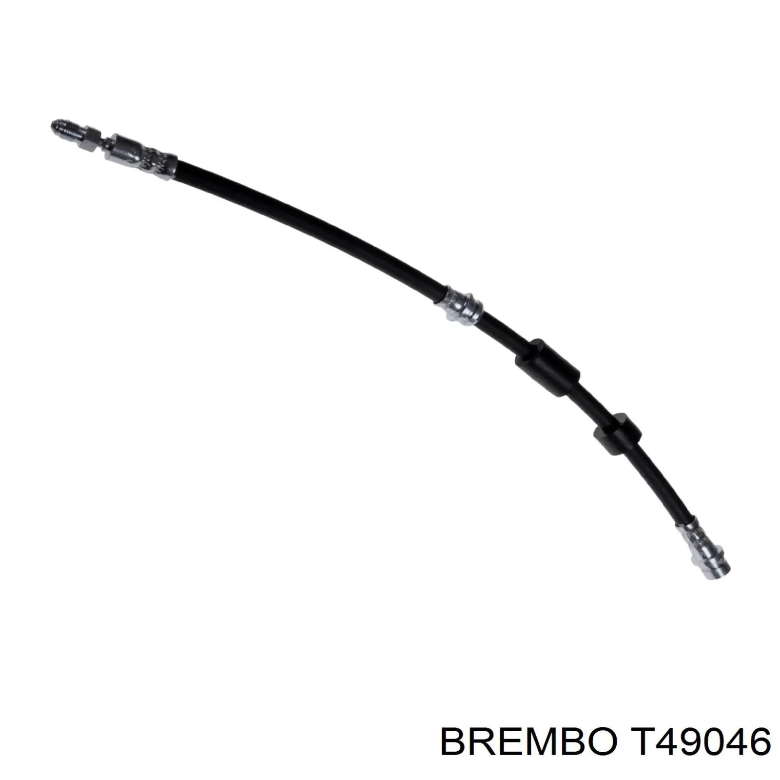 T49046 Brembo шланг тормозной задний
