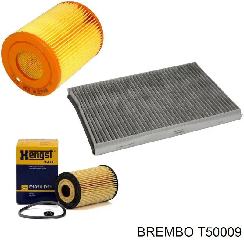 Шланг тормозной передний Brembo T50009