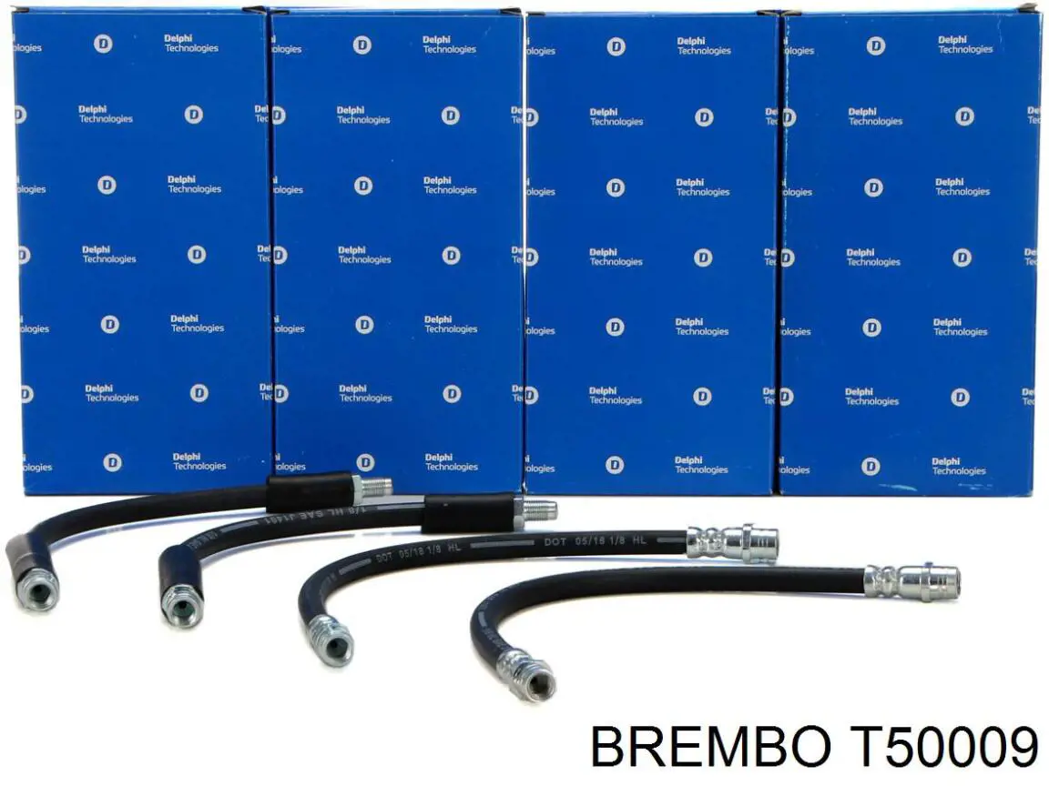 T50009 Brembo Гибкая тормозная трубка передняя