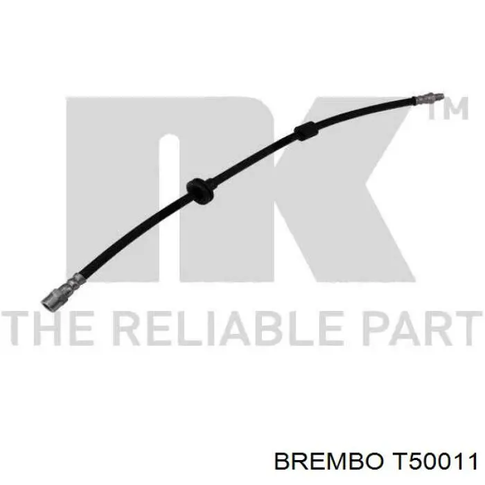 T50011 Brembo шланг тормозной передний