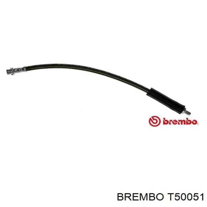 T50051 Brembo шланг тормозной передний