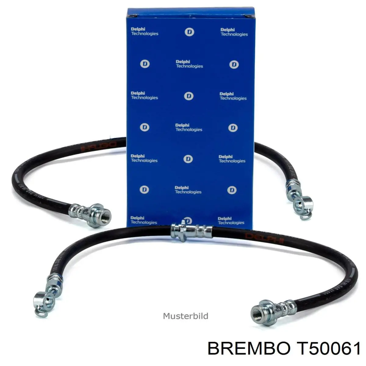 T 50 061 Brembo шланг тормозной передний