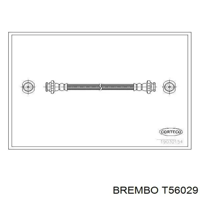 Задний тормозной шланг T56029 Brembo