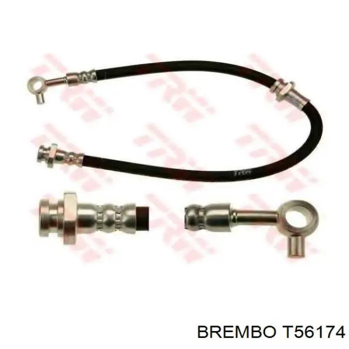 Передний правый тормозной шланг Brembo T56174