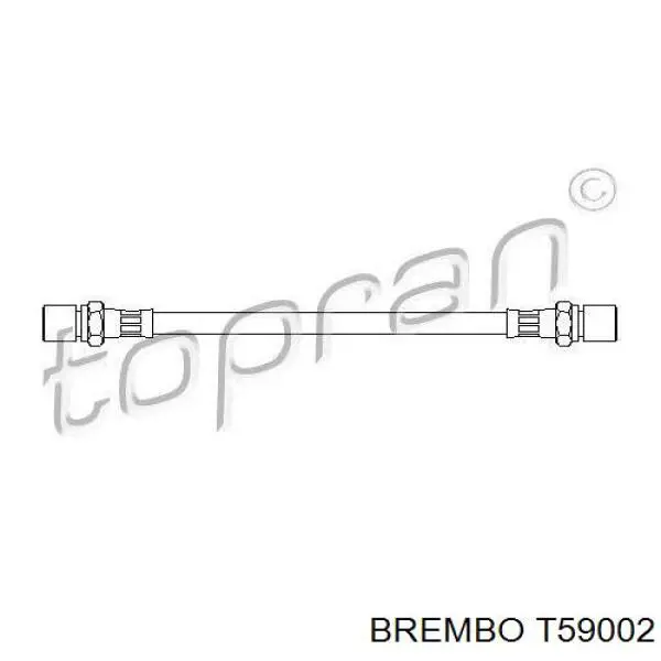 Купить T59002 Brembo Задний тормозной шланг