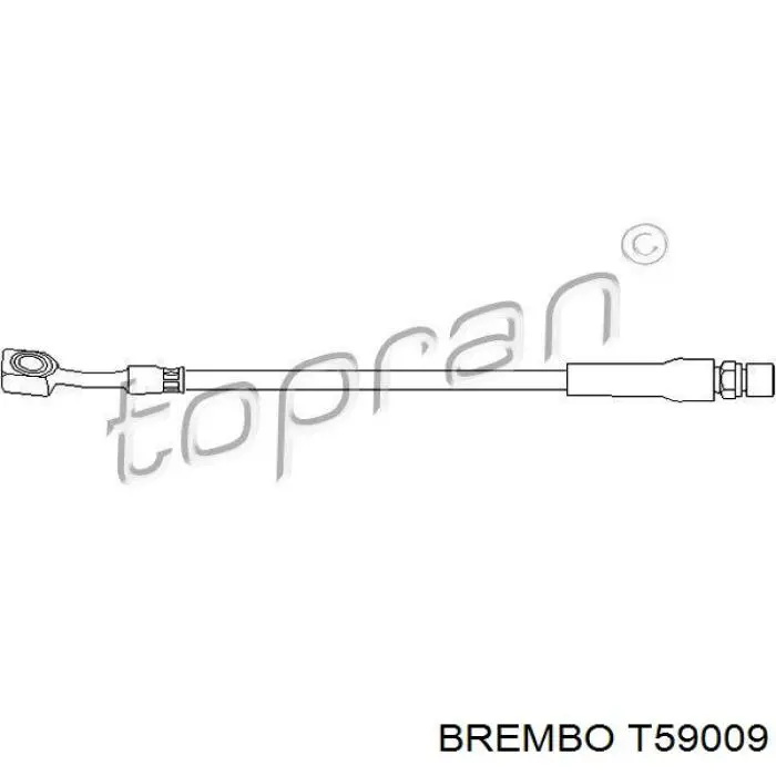 Шланг тормозной передний Brembo T59009 цена, от 7.05 USD