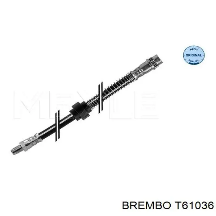 T61036 Brembo шланг тормозной передний