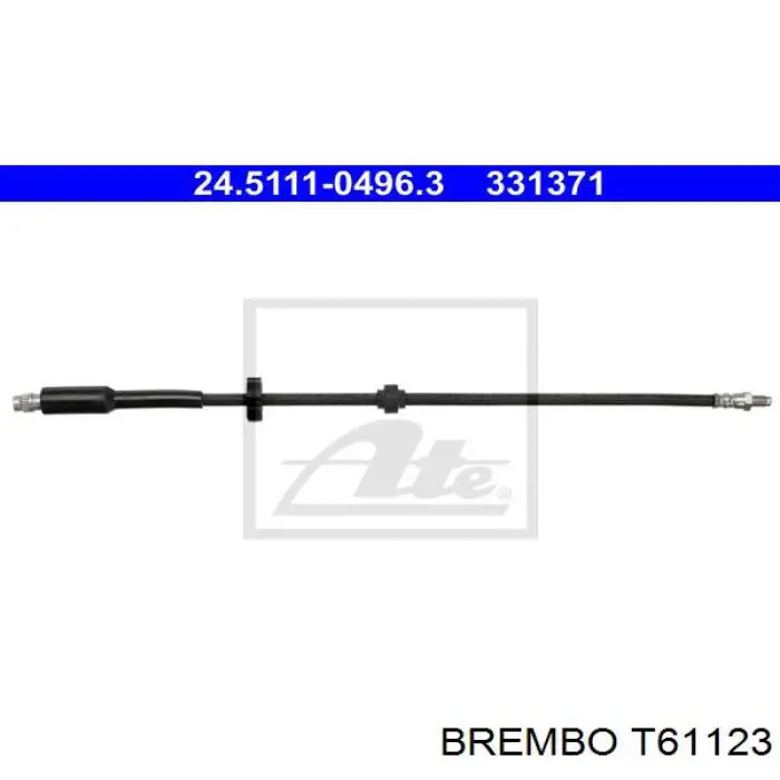 Шланг тормозной передний T61123 Brembo