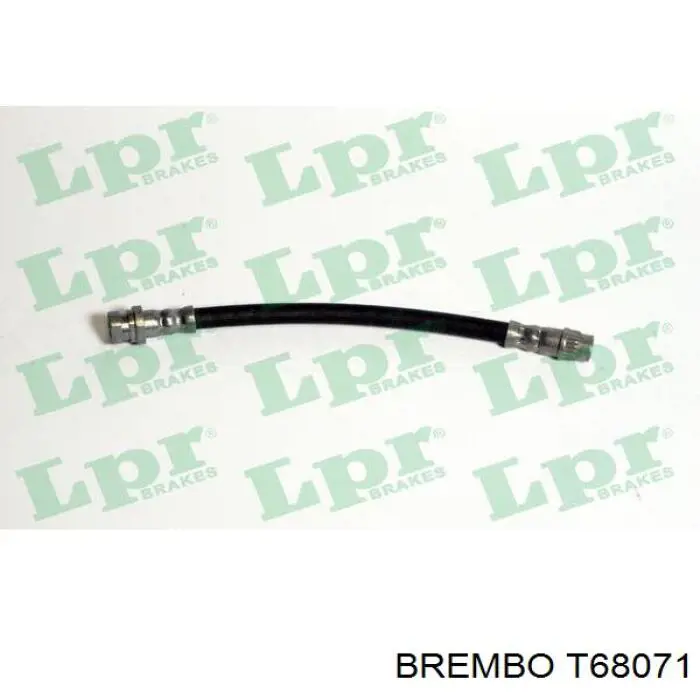 T68071 Brembo шланг тормозной задний
