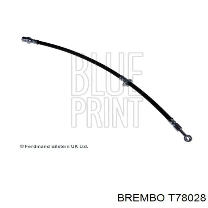Купить T78028 Brembo Шланг тормозной передний левый