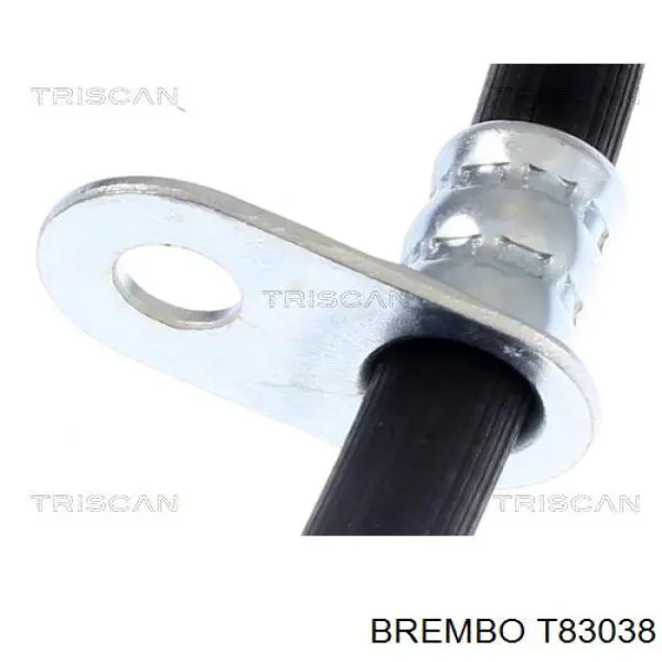 Tubo flexible de frenos delantero derecho T83038 Brembo