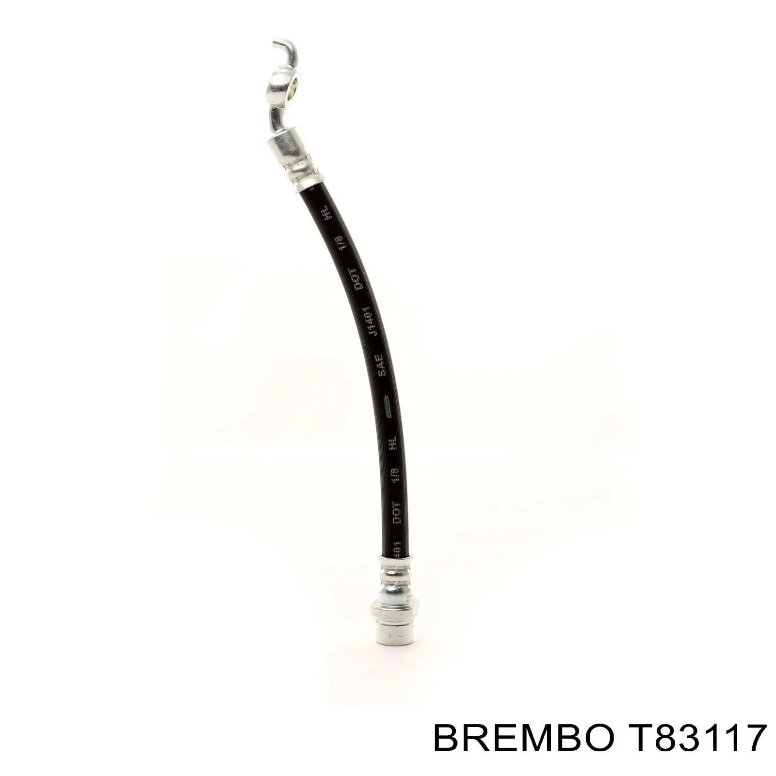 T83117 Brembo шланг тормозной задний