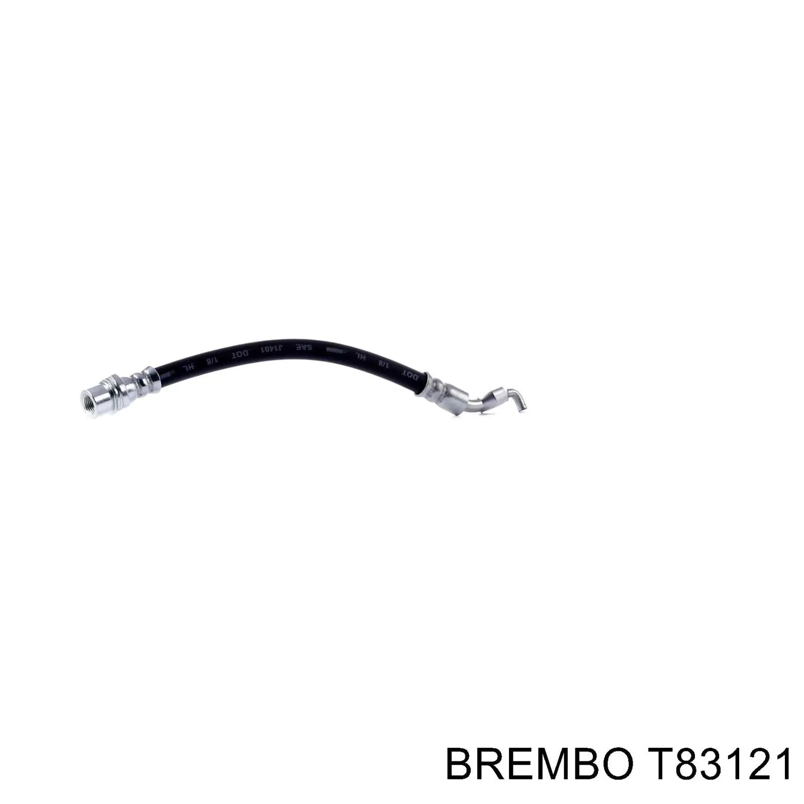 T83121 Brembo шланг тормозной передний