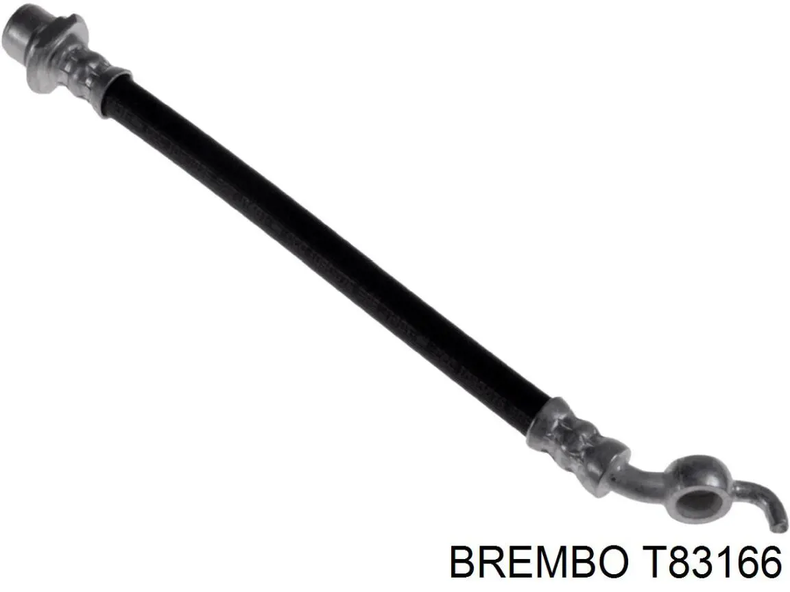 Шланг тормозной задний правый T83166 Brembo