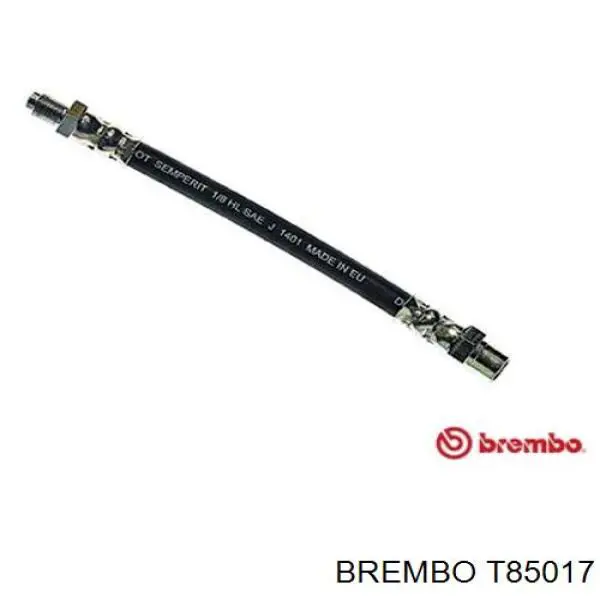 T85017 Brembo шланг тормозной задний