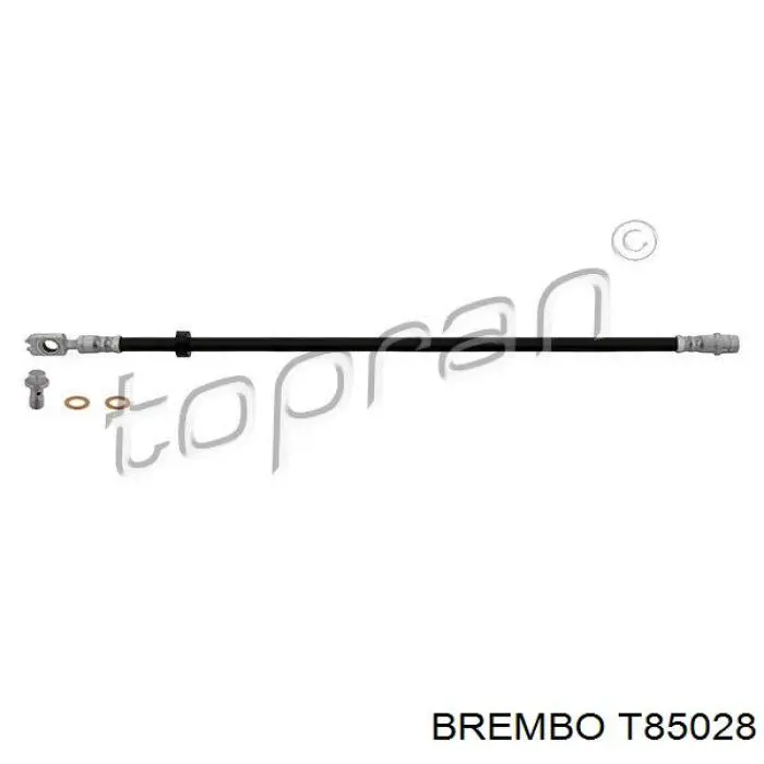 Купить T85028 Brembo Шланг тормозной передний