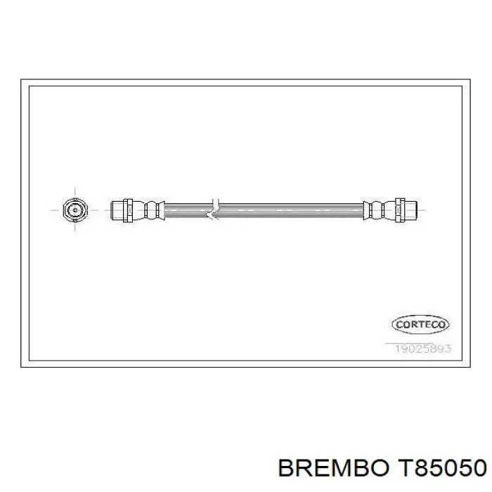 Тормозной шланг задний Brembo T85050 цена, от 7.12 USD