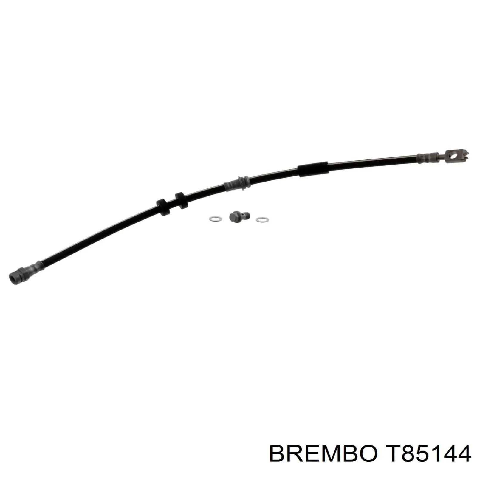 T85144 Brembo шланг тормозной передний