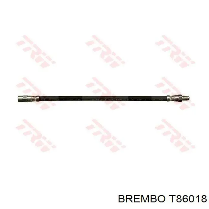 Tubo flexible de frenos trasero T86018 Brembo