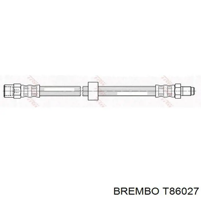 Задний тормозной шланг T86027 Brembo