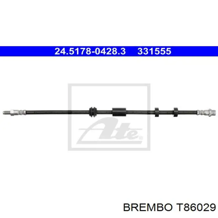 T86029 Brembo mangueira do freio dianteira