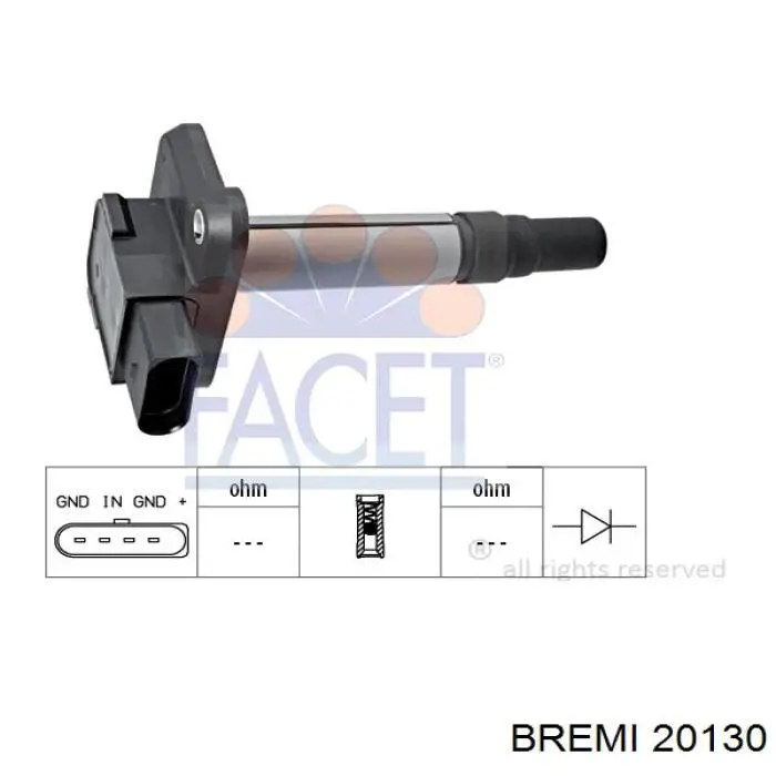 Катушка зажигания 20130 Bremi