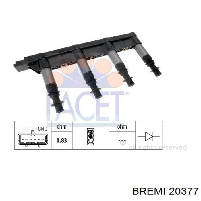 Модуль зажигания Bremi 20377 цена, от 85.27 USD