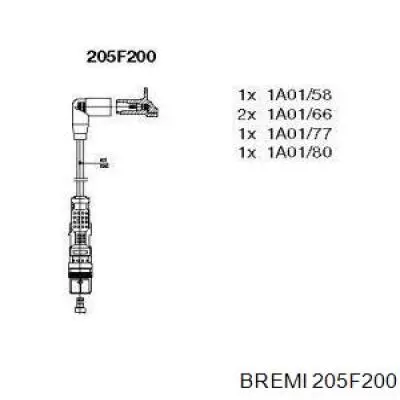 205F200 Bremi высоковольтные провода