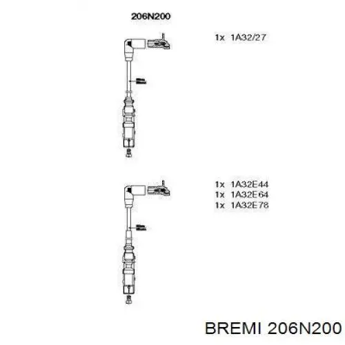 206N200 Bremi Провода высоковольтные