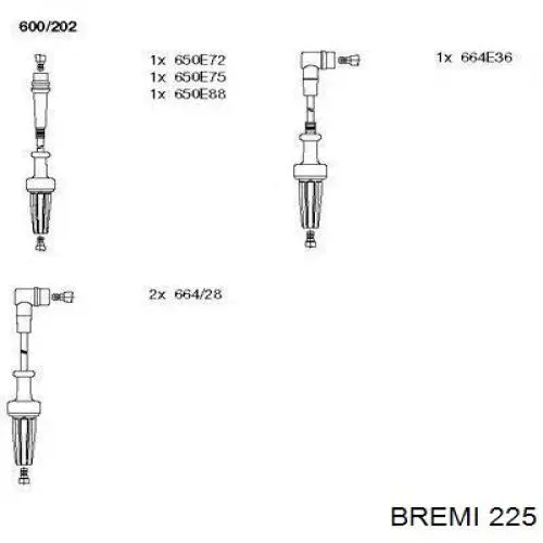 Высоковольтные провода 225 Bremi