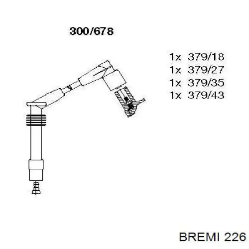 Высоковольтные провода 226 Bremi