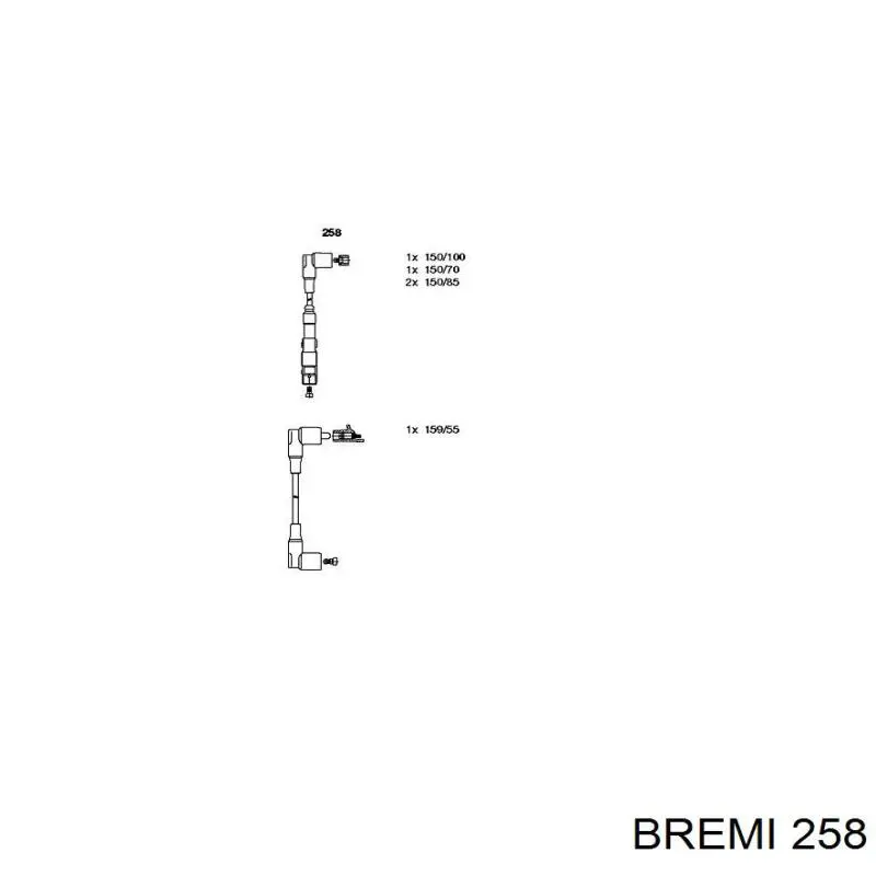 Cables de bujías 258 Bremi